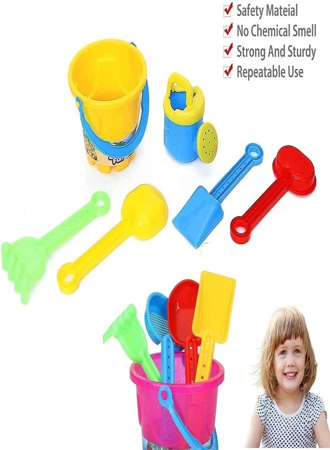 Fezeedi Beach Toys Set for Childs, Beach Art Learning Toys, Outdoor Childs Sand Toys for Child,Best Birthday Gift Set(Random Color Send)(Pack of 8) - Image 2